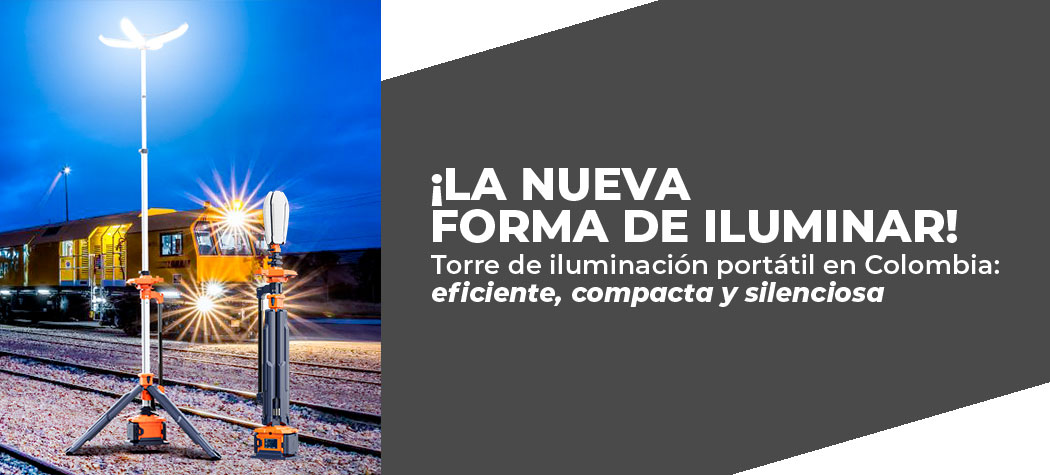 Ilumina sin límites: la torre Ecolight Easy Tower difusora, portátil, silenciosa y 100% recargable