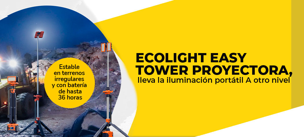 Conviértete en distribuidor de la Ecolight Easy Tower Proyectora y lleva la iluminación portátil a otro nivel